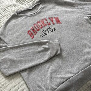 Gray Brooklyn Crew Neck Sweater